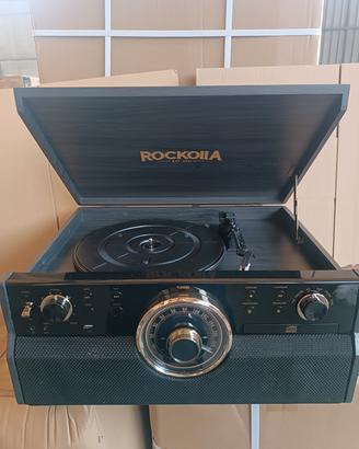 Giradischi retrò Rockola con Bluetooth CD USB radi