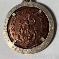 Medaglia mostra Scaut 1973, Genova scout