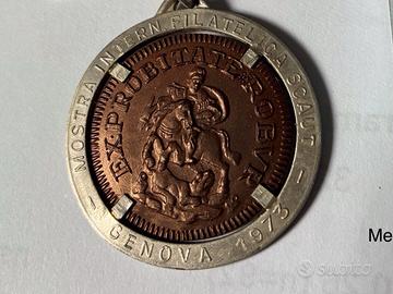 Medaglia mostra Scaut 1973, Genova scout