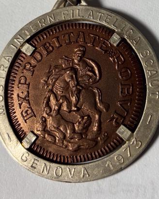 Medaglia mostra Scaut 1973, Genova scout