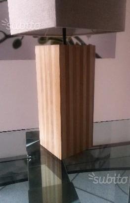 Lampada design legno