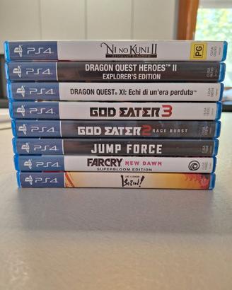 Giochi Ps4 (jrpg, misti) anche pezzi singoli