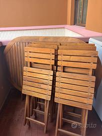 Tavolo da giardino con 6 sedie