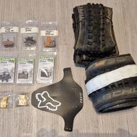 Pezzi vari x MTB, pastiglie freno, manubri, gomme