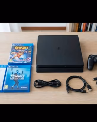 PS4 Standard + Crash, FIFA 23 e Tennis