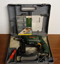Trapano a percussione Bosch con accessori