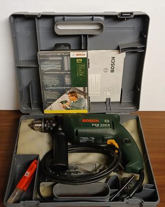 Trapano a percussione Bosch con accessori