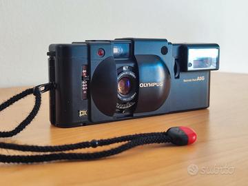 NUOVA Olympus XA 4 Macro 28mm f3.5 e Flash A16
