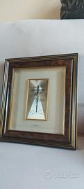 Quadro in argento 925 crocefisso