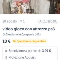 videogioco con attrezzo ps3