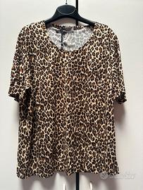 Tshirt donna made in italy nuova leopardata