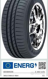 COPPIA DI 2 PNEUMATICI GOMME GOODRIDE 205 / 70 /15