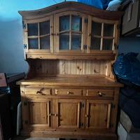 credenza in pino con buffet