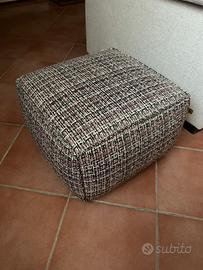 pouf poltrone sofà + 2 federe copri cuscini