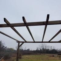 Pergolato in legno giardino