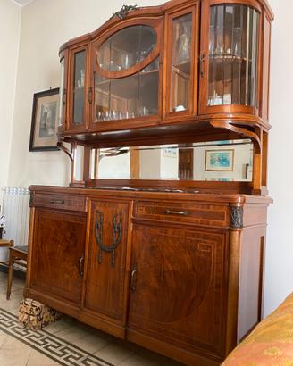 Buffet 1800, cristallo bisellato  Portoro nero Oro