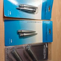 terminali per bastone tenda inox satinato