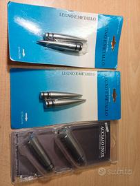 terminali per bastone tenda inox satinato