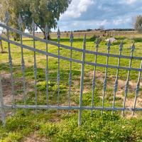 Recinzione zincata a caldo ferro pieno design