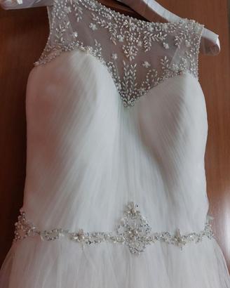Abito da sposa linea A ampio