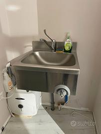 lavandino acciaio ristorante bar