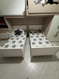 2 lettini ikea per gemelli