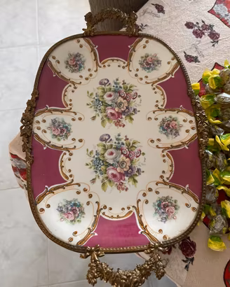 Vassoio in alta porcellana Limoges nuovo