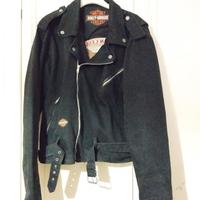 Giacca chiodo denim Harley Davidson