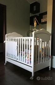 Lettino  Bianco Italbaby con sbarre