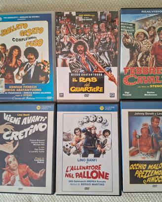 Lotto 6 DVD film cult commedia italiana