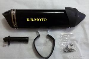 SCARICO nero UNIVERSALE 40CM BLACK