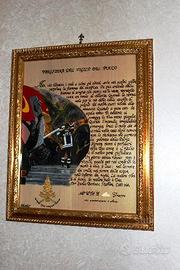 Quadro preghiera del vigile del fuoco