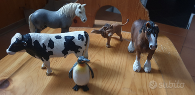 Lotto 5 animali Schleich