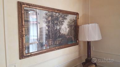 quadro antico + lampada arredo