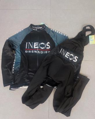 completo ciclismo Ineos invernale nuovo 