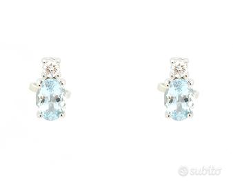 Orecchini con acquamarina Ct 1,43
