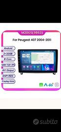 radio android 4g telefono  per Peugeot 407