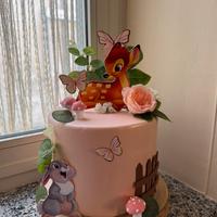 Torta scenografica Bambi