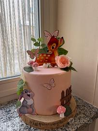 Torta scenografica Bambi