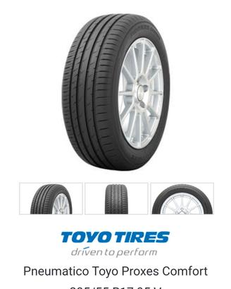 Toyo 4 pneumatici 205/55 R17 95xl  nuovi estivi