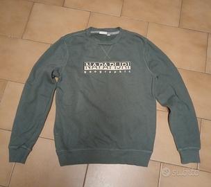 Felpa Napapijri Girocollo Verde taglia S