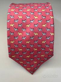 Cravatta rosa in seta Roxy Ties