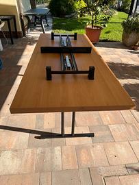 tavoli chiudibili, sedie scocca in pvc