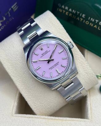 🌸ROLEX OYSTER PERPETUAL 31mm ROSE CANDY DIAL REF.