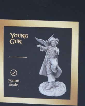 Young gun Pirate 9th gate miniatures 75mm Caraibi