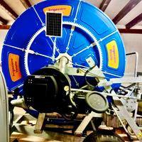 rotolone 100/200 nuovo con tubazione in alluminio