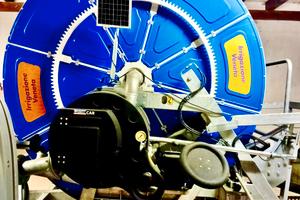 rotolone 100/200 nuovo con tubazione in alluminio