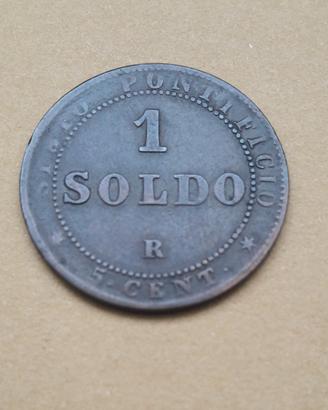 STATO PONTIFICIO _ moneta da 1 soldo 1867