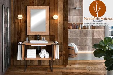 Mobili Rustici Mobile Bagno In Legno Cd0275