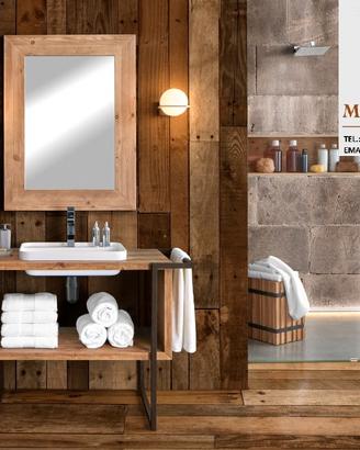 Mobili Rustici Mobile Bagno In Legno Cd0275
